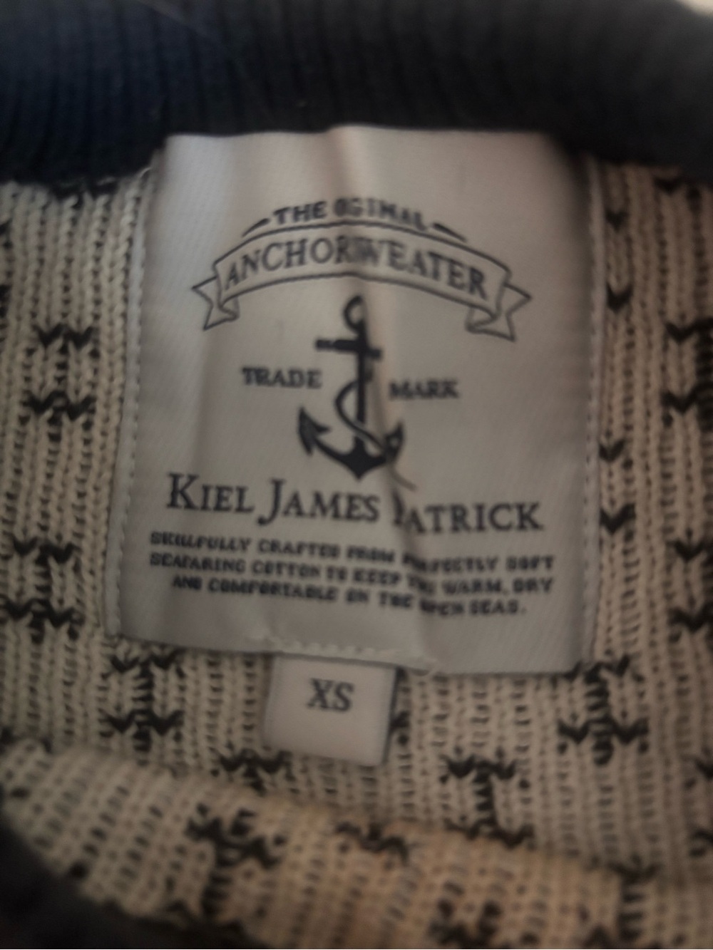 Kiel James Patrick vintage Navy Anchor cotton Sweater - XS - worn once - Picture 2 of 7